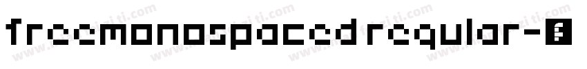 freemonospaced regular字体转换